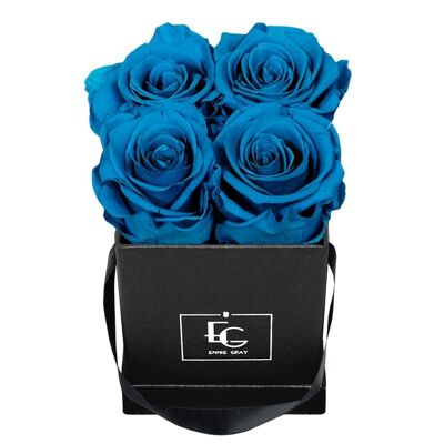 Classic Infinity Rose Box | Aquamarines | XS square box