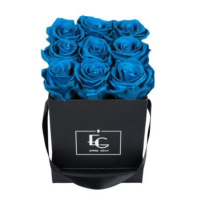 Classic Infinity Rose Box | Aquamarines | S