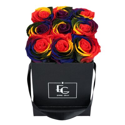 Classic Infinity Rose Box | Rainbows | S