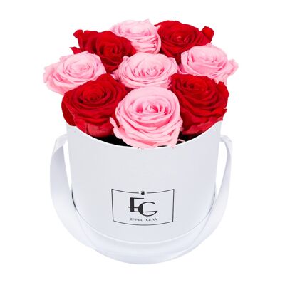 Mix Infinito Rosebox | Rosa nupcial y rojo vibrante | S