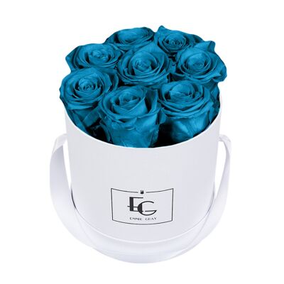 Classic Infinity Rose Box | Aquamarines | S