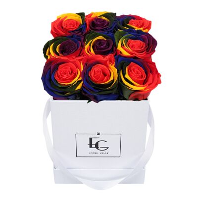 Classic Infinity Rose Box | Rainbows | S
