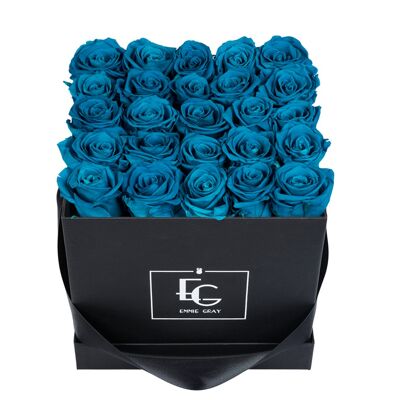 Classic Infinity Rose Box | Aquamarines | M