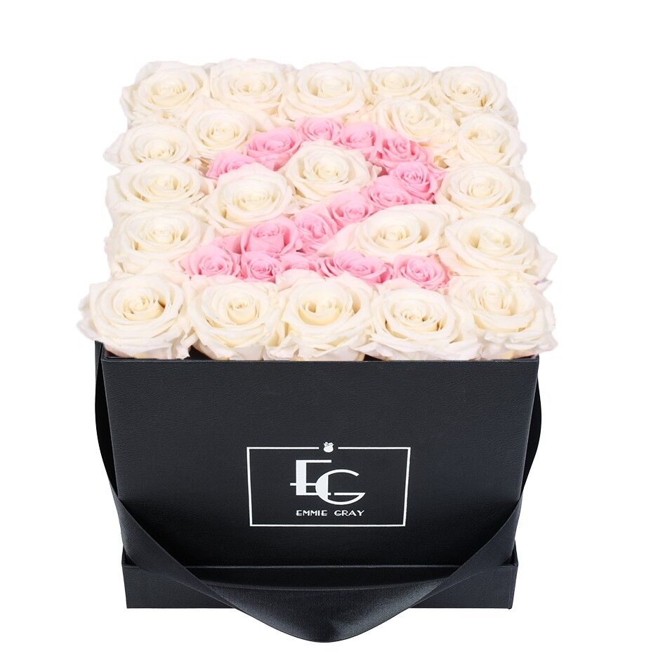 Rosebox numero infinito | Bianco puro e rosa da sposa | M