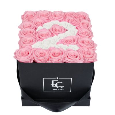 Number Infinity Rosebox | Bridal Pink & Pure White | M