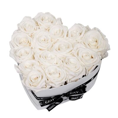 Classic Infinity Rose Box | Pure White | M