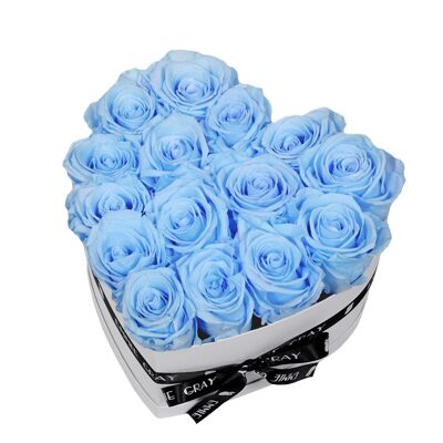 Classic Infinity Rose Box | Baby Blue | M