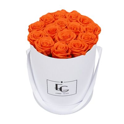 Classic Infinity Rose Box | Orange Flame | M