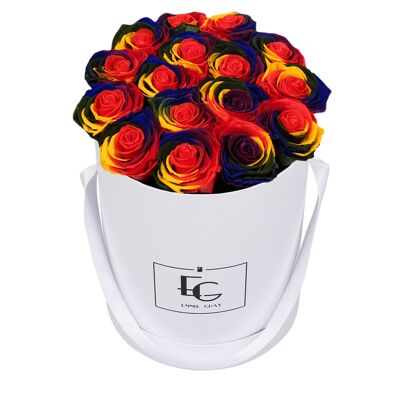 Classic Infinity Rose Box | Rainbows | M