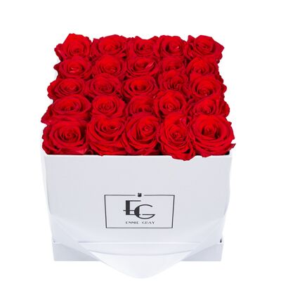 Classic Infinity Rose Box | Vibrant Red | M