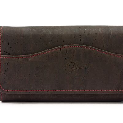 Ladies wallet made of cork (brown)