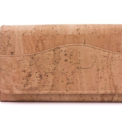 Ladies wallet made of cork (beige)