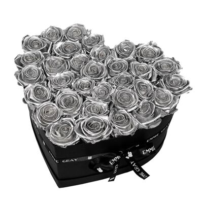 Classic Infinity Rose Box | Silver | L