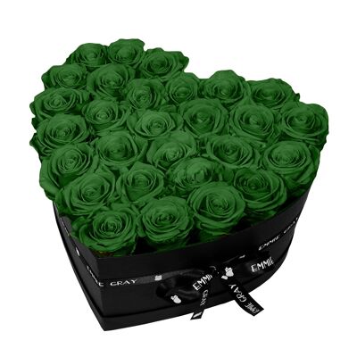 Classic Infinity Rose Box | Emerald Green | L