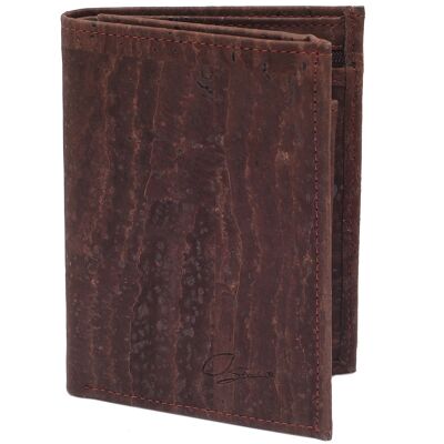 Premium men's wallet made of cork (brown)