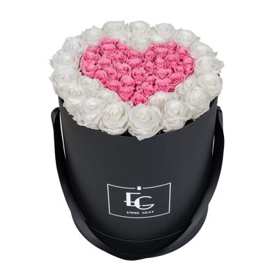 Cuore Simbolo Infinity Rosebox | Bianco puro e rosa da sposa | l