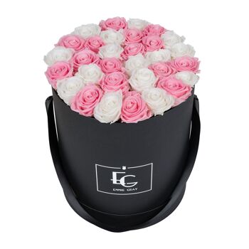 Mix Infinity Rosebox | Rose nuptiale et blanc pur | L