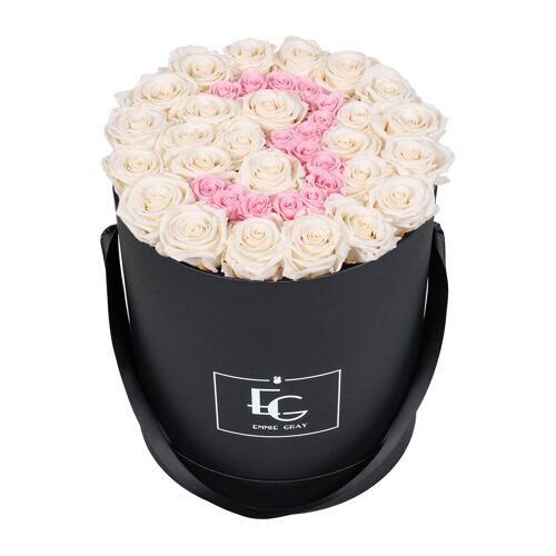 Number Infinity Rosebox | Pure White & Bridal Pink | L