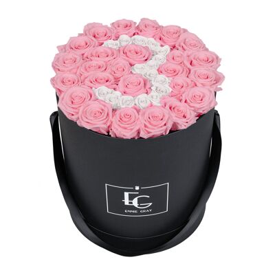 Nombre Infinity Rosebox | Rose nuptiale et blanc pur | L