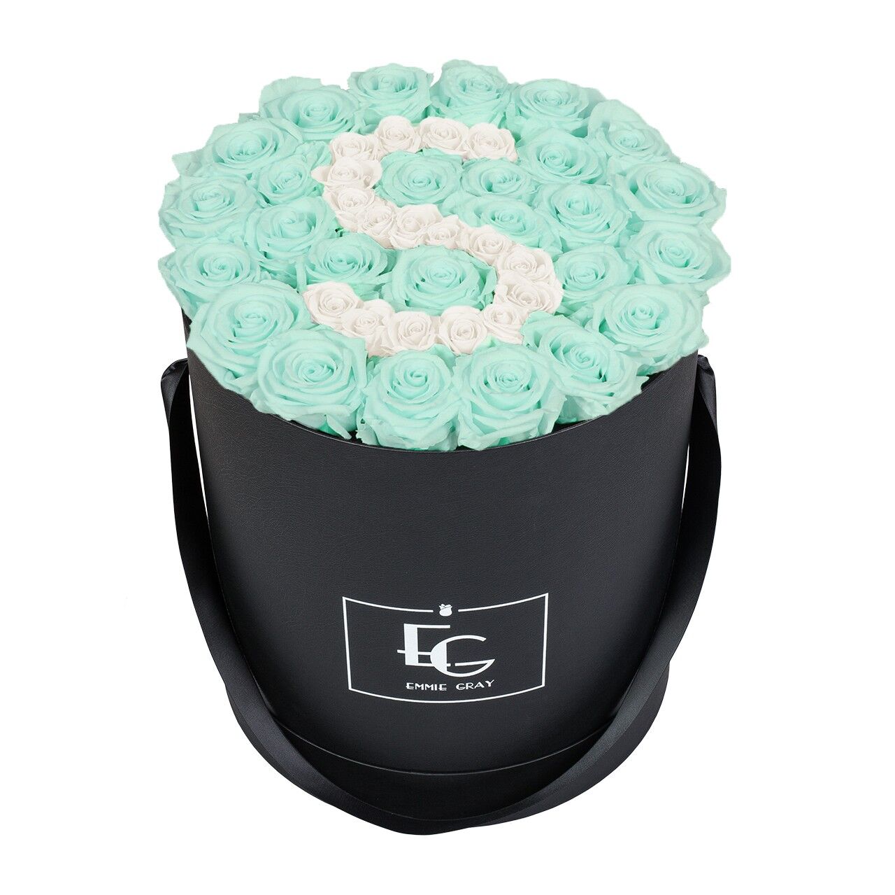 Lettera Infinity Rosebox | Verde menta e bianco puro | l