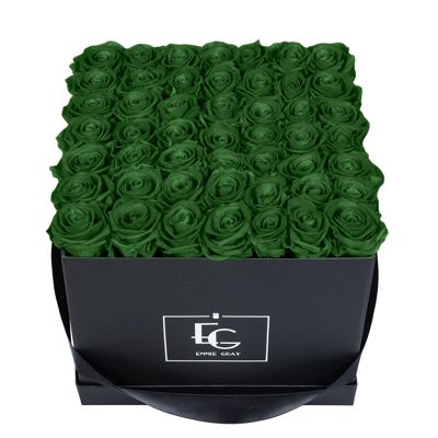 Classic Infinity Rose Box | Emerald Green | L