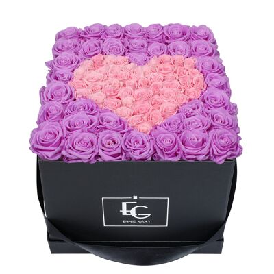 Heart Symbol Infinity Rosebox | Baby Lilli & Bridal Pink | L