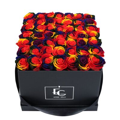 Classic Infinity Rose Box | Rainbows | L