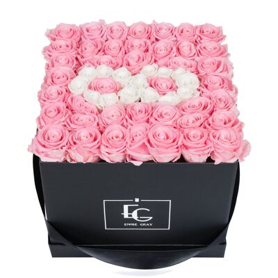 Infinity Symbol Infinity Rosebox | Bridal Pink & Pure White | L