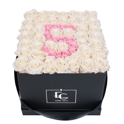 Nombre Infinity Rosebox | Blanc pur et rose nuptial | L