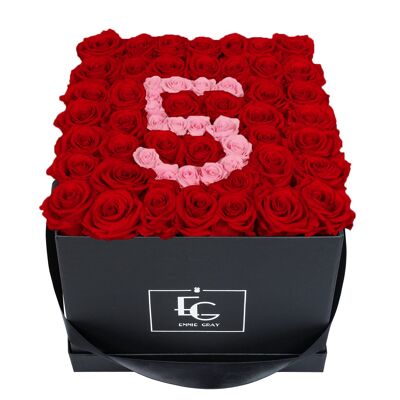 Rosebox numero infinito | Rosso vibrante e rosa da sposa | l