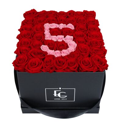 Nombre Infinity Rosebox | Rouge vif et rose nuptial | L