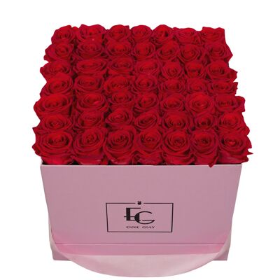 Classic Infinity Rose Box | Vibrant Red | L