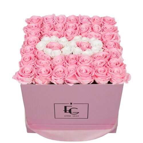 Infinity Symbol Infinity Rosebox | Bridal Pink & Pure White | L