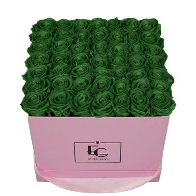Classic Infinity Rose Box | Emerald Green | L