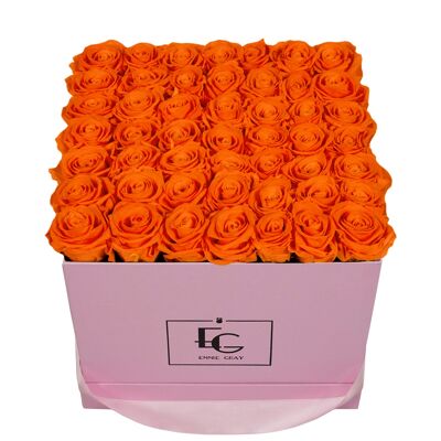 Classic Infinity Rose Box | Orange Flame | L