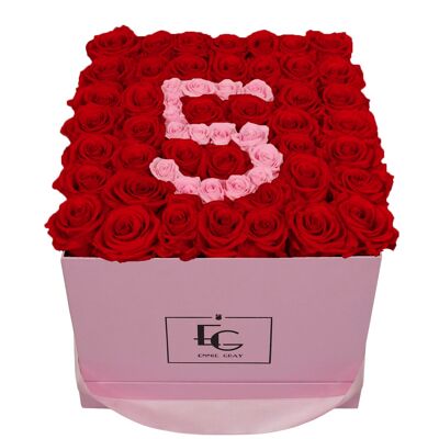 Nombre Infinity Rosebox | Rouge vif et rose nuptial | L