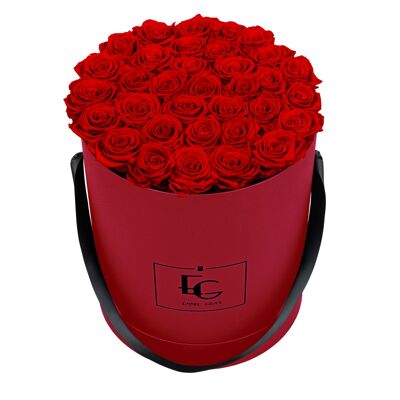 Classic Infinity Rose Box | Vibrant Red | L