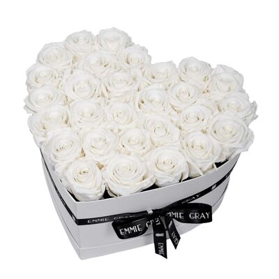 Classic Infinity Rosebox | Pure White | L