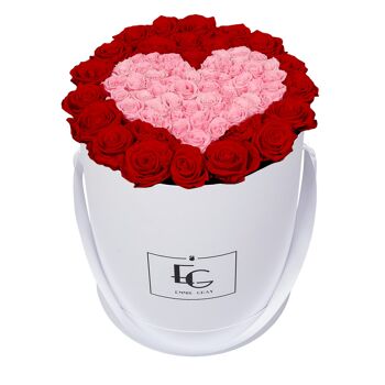 Rosebox infini symbole coeur | Rouge vif et rose nuptial | L