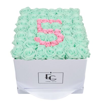 Nombre Infinity Rosebox | Vert menthe et rose nuptiale | L