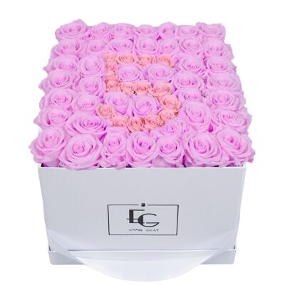 Number Infinity Rosebox | Baby Lilli & Bridal Pink | L