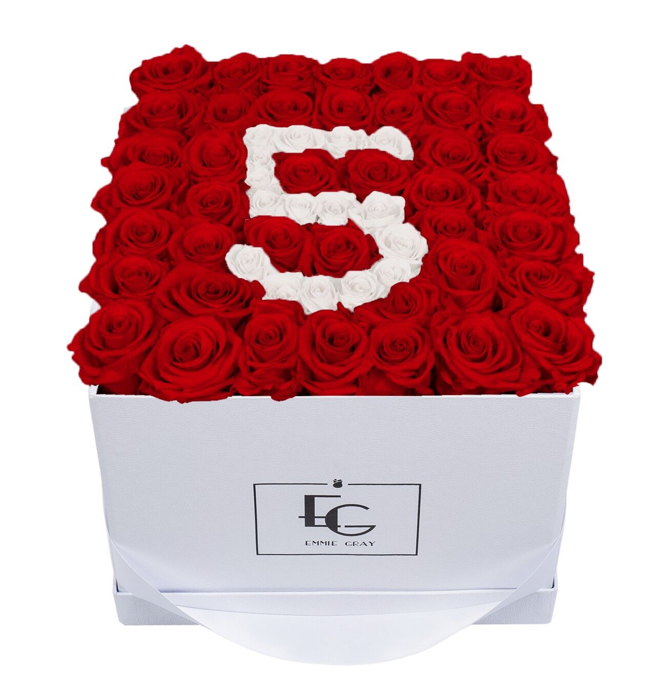 Rosebox numero infinito | Rosso vibrante e bianco puro | l