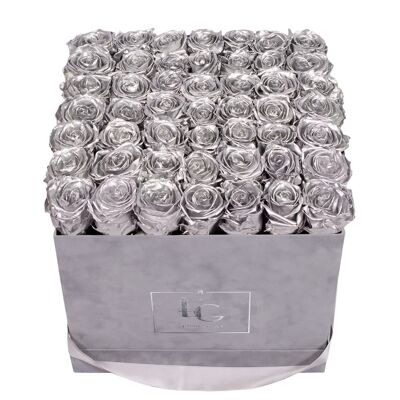 Classic Infinity Rosebox | Silver | L