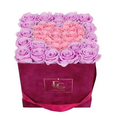 Cuore Simbolo Infinity Rosebox | Baby Lilli e rosa da sposa | M