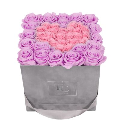Cuore Simbolo Infinity Rosebox | Baby Lilli e rosa da sposa | M
