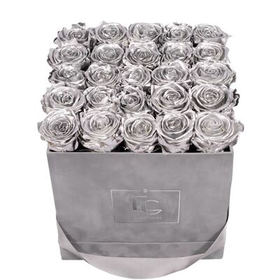 Classic Infinity Rose Box | Silver | M