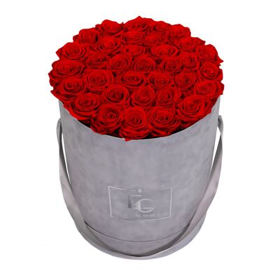 Classic Infinity Rose Box | Vibrant Red | L