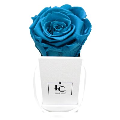 Classic Infinity Rose Box | Aquamarines | XXS