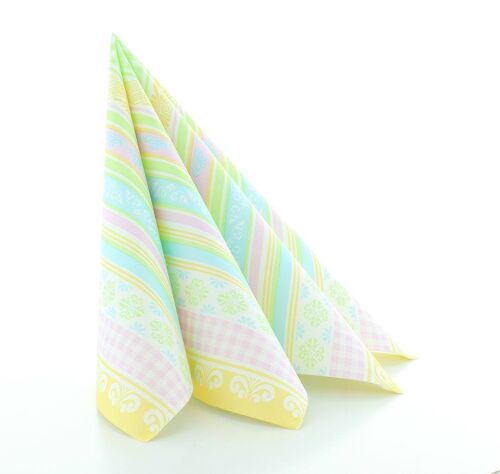 Einweg Serviette Jule in Pastell aus Linclass® Airlaid 40 x 40 cm, 12 Stück