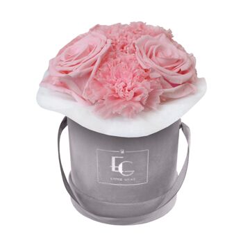 Splendide Boîte à Roses Infinity Carnation | Rose nuptiale | XS